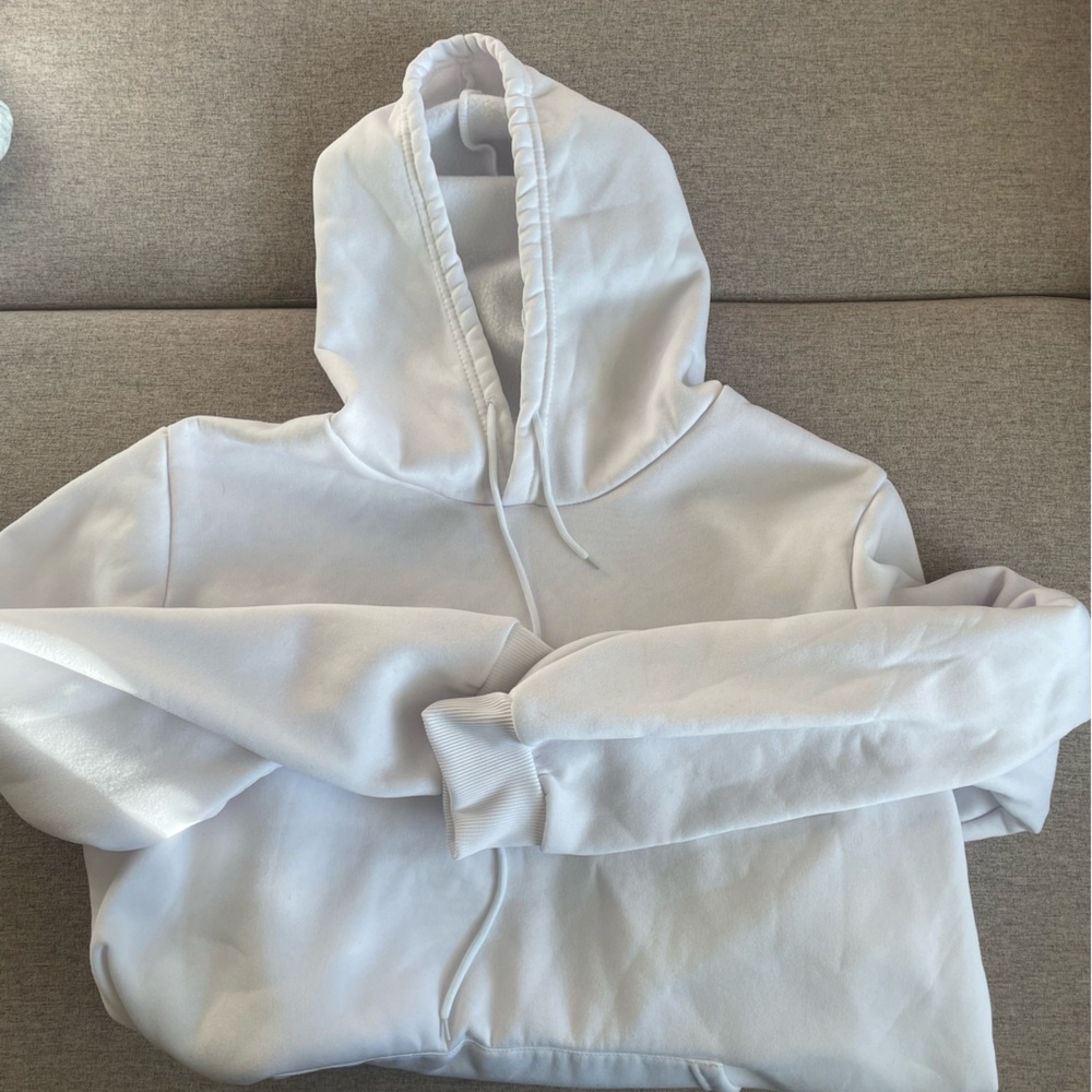 Plain White Hoodie